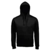 Sudadera con capucha para hombre personalizada negro delante