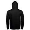 Sudadera con capucha para hombre personalizada negro detrás