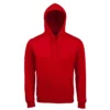 Sudadera con capucha para hombre personalizada rojo delante