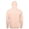 Sudadera con capucha para hombre personalizada rosa crema detrás