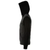 Sudadera con cremallera bicolor unisex personalizada antracita mezcla-negro dcha