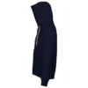 Sudadera con cremallera bicolor unisex personalizada azul marino izda