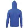 Sudadera con cremallera hombre personalizada azul royal detrás