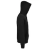 Sudadera con cremallera hombre personalizada negro dcha