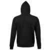 Sudadera con cremallera hombre personalizada negro detrás
