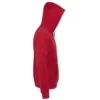 Sudadera con cremallera hombre personalizada rojo dcha