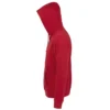 Sudadera con cremallera hombre personalizada rojo izda
