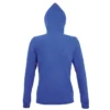 Sudadera con cremallera mujer personalizada azul royal detrás