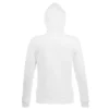 Sudadera con cremallera mujer personalizada blanco detrás
