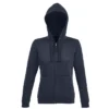 Sudadera con cremallera mujer personalizada french marino delante