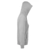 Sudadera con cremallera mujer personalizada gris mezcla izda
