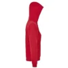Sudadera con cremallera mujer personalizada rojo izda