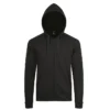 Sudadera con cremallera personalizada antracita mezcla delante