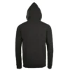 Sudadera con cremallera personalizada antracita mezcla detrás