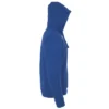 Sudadera con cremallera personalizada azul royal dcha