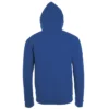 Sudadera con cremallera personalizada azul royal detrás