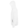 Sudadera con cremallera personalizada blanco izda