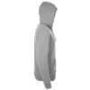 Sudadera con cremallera personalizada gris mezcla dcha