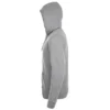 Sudadera con cremallera personalizada gris mezcla izda