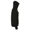 Sudadera con cremallera personalizada negro dcha