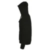 Sudadera con cremallera personalizada negro izda