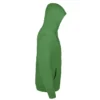 Sudadera con cremallera personalizada verde dcha