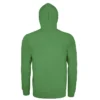 Sudadera con cremallera personalizada verde detrás