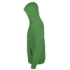 Sudadera con cremallera personalizada verde izda