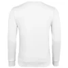 Sudadera sin capucha hombre personalizada blanco detrás