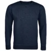 Sudadera sin capucha hombre personalizada denim jaspeado delante