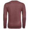 Sudadera sin capucha hombre personalizada granate detrás