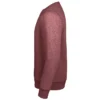 Sudadera sin capucha hombre personalizada granate izda