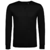 Sudadera sin capucha hombre personalizada negro delante