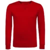 Sudadera sin capucha hombre personalizada rojo delante