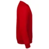 Sudadera sin capucha hombre personalizada rojo derecha