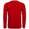 Sudadera sin capucha hombre personalizada rojo detrás