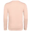 Sudadera sin capucha hombre personalizada rosa crema detrás