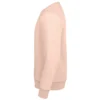 Sudadera sin capucha hombre personalizada rosa crema izda