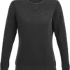 Sudadera sin capucha para mujer personalizada antracita mezcla delante