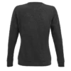 Sudadera sin capucha para mujer personalizada antracita mezcla izda
