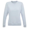Sudadera sin capucha para mujer personalizada azul crema delante