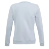 Sudadera sin capucha para mujer personalizada azul crema detrás