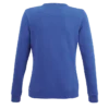 Sudadera sin capucha para mujer personalizada azul royal detrás