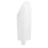Sudadera sin capucha para mujer personalizada blanco izda
