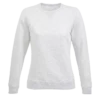 Sudadera sin capucha para mujer personalizada ceniza delante