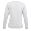Sudadera sin capucha para mujer personalizada ceniza detrás