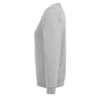 Sudadera sin capucha para mujer personalizada gris mezcla izda