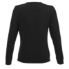 Sudadera sin capucha para mujer personalizada negro detrás