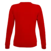 Sudadera sin capucha para mujer personalizada rojo detrás