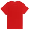 camiseta oversize unisex personalizada mars red detrás